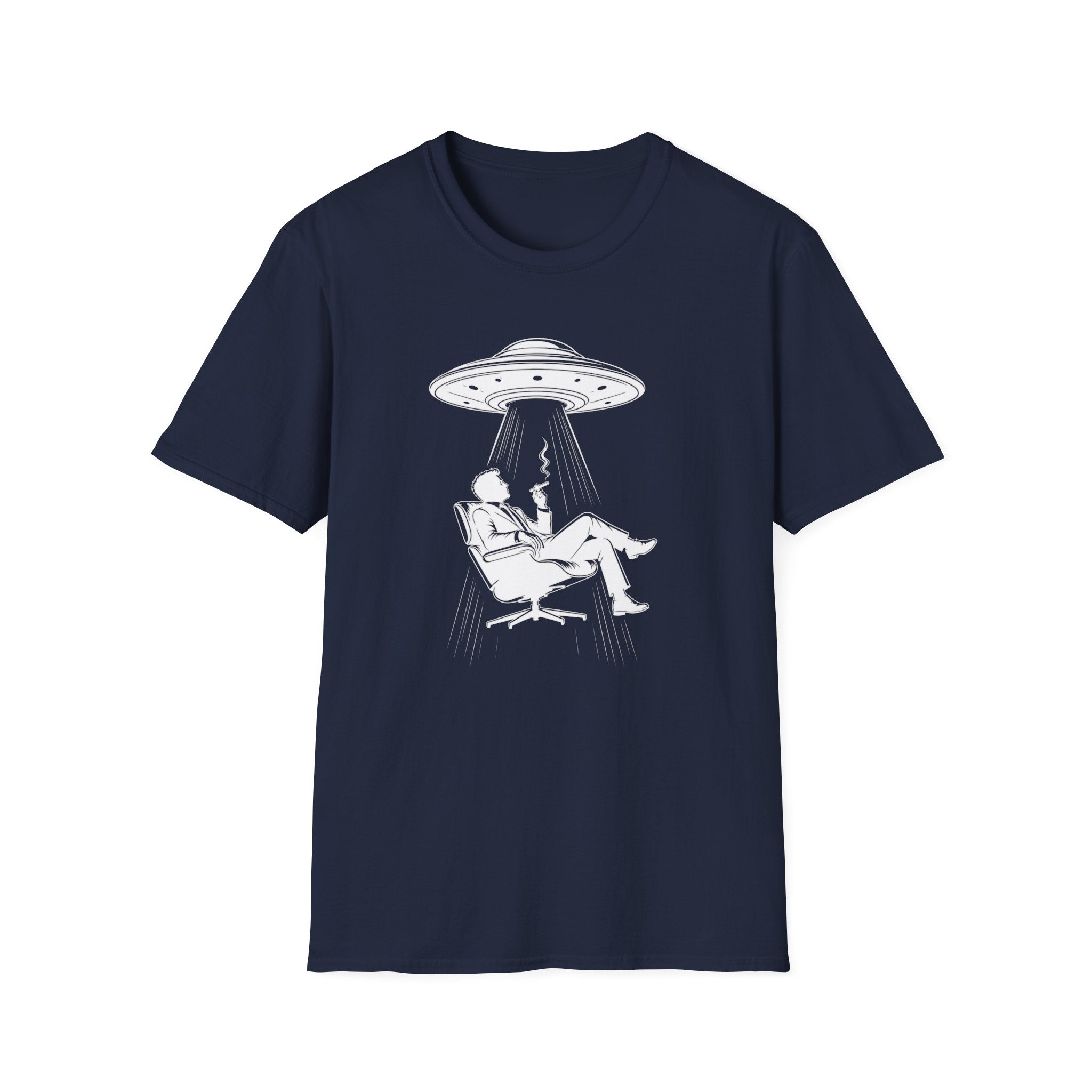 UFO Abduction Tee — Vintage Alien Beam Graphic T-Shirt