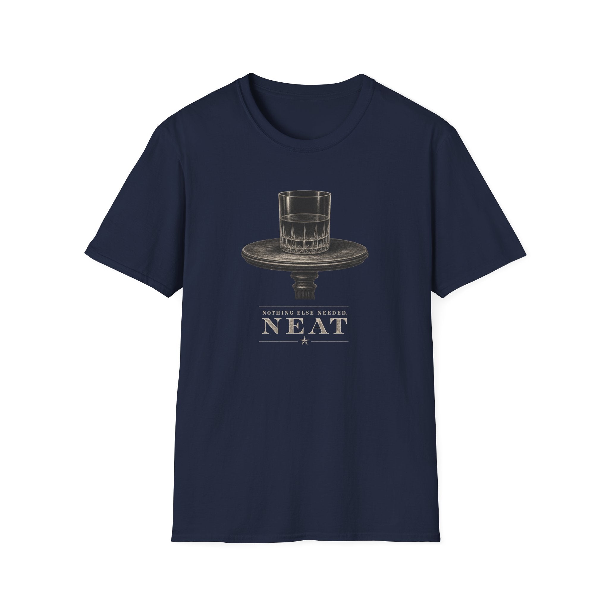 Neat Whiskey Glass T-Shirt
