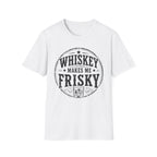 Copy of Whiskey Makes Me Friskey T-Shirt — Vintage Bar Drinking Graphic Tee