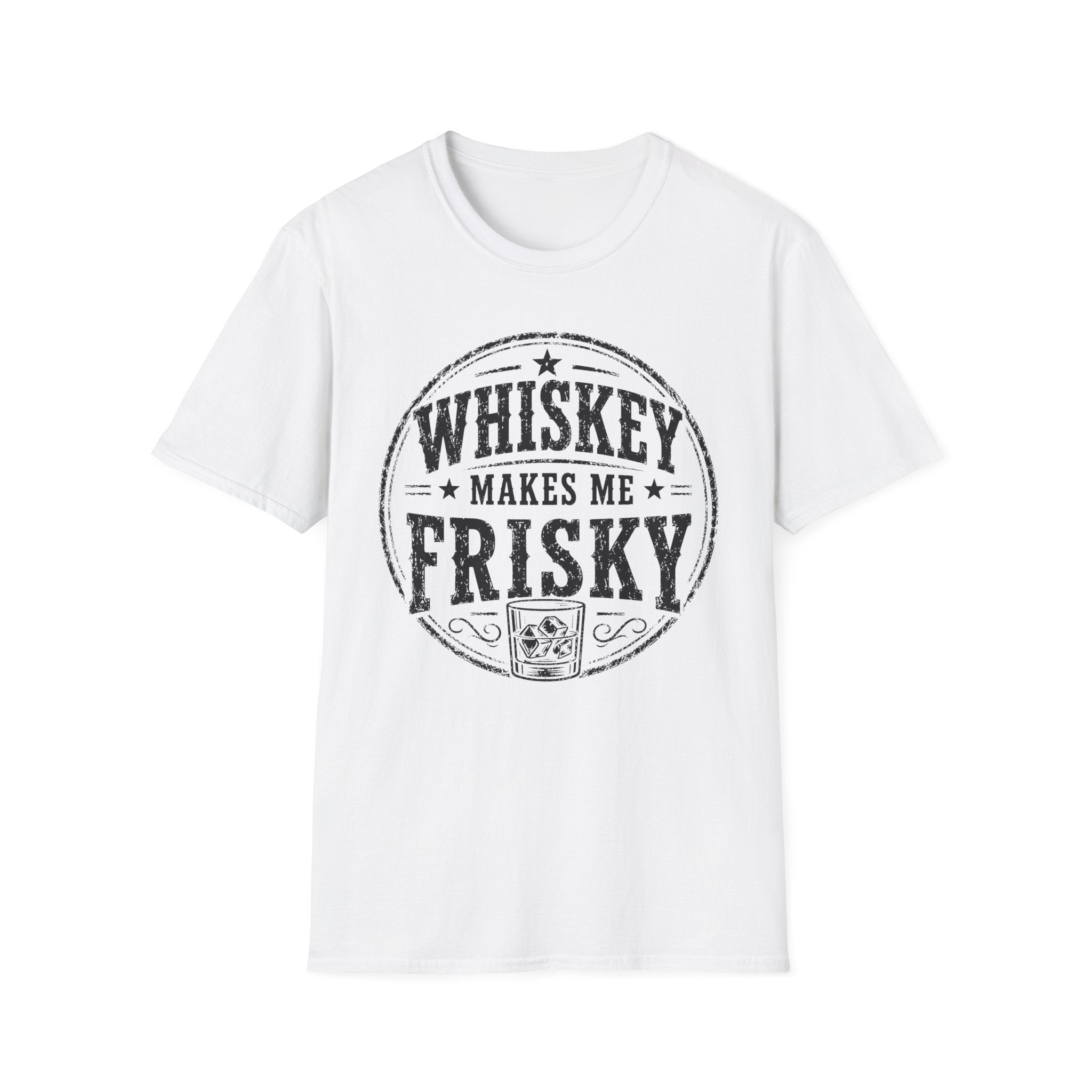 Copy of Whiskey Makes Me Friskey T-Shirt — Vintage Bar Drinking Graphic Tee