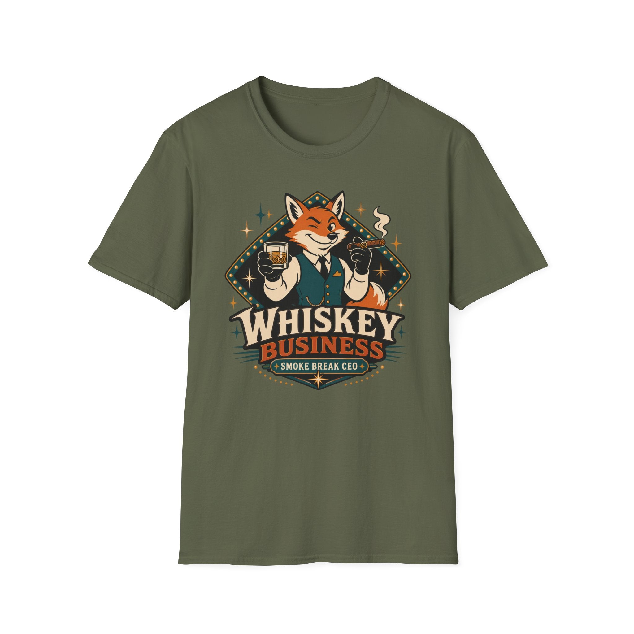 Whiskey Business Fox T‑Shirt