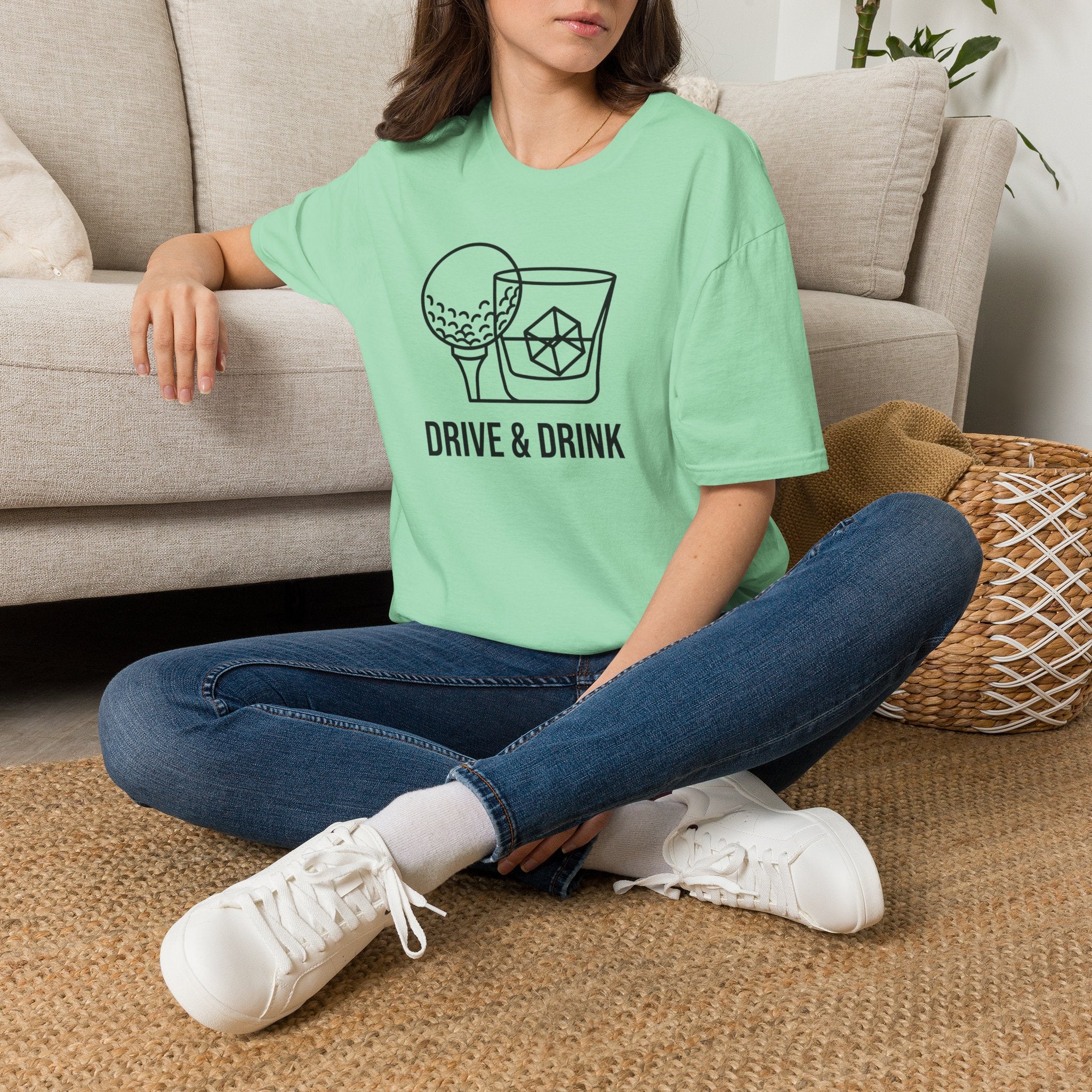 Copy of Drive & Drink Golf T-Shirt — Funny Golfing Whiskey Shirt for Golfers