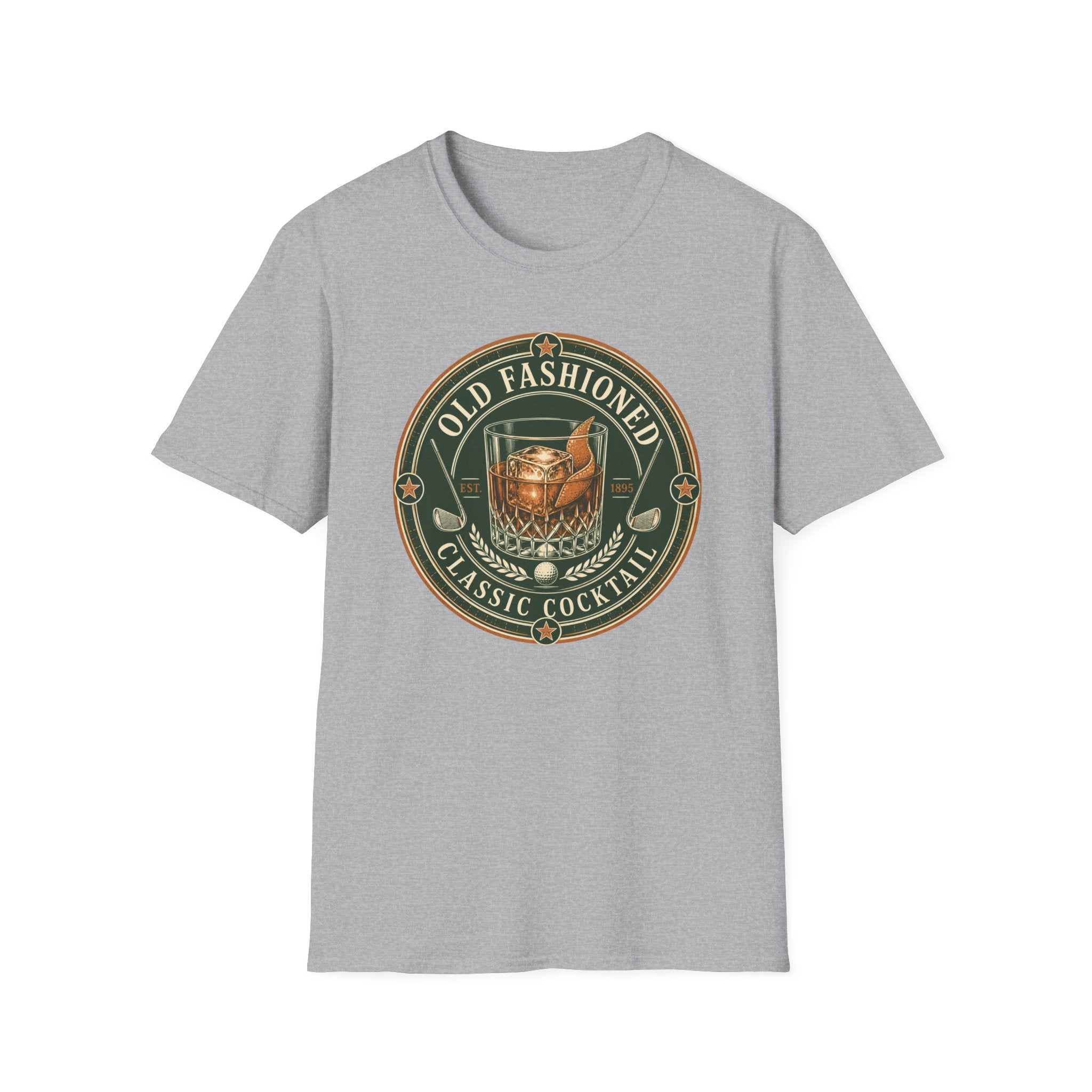 Old Fashioned Cocktail Golf T-Shirt