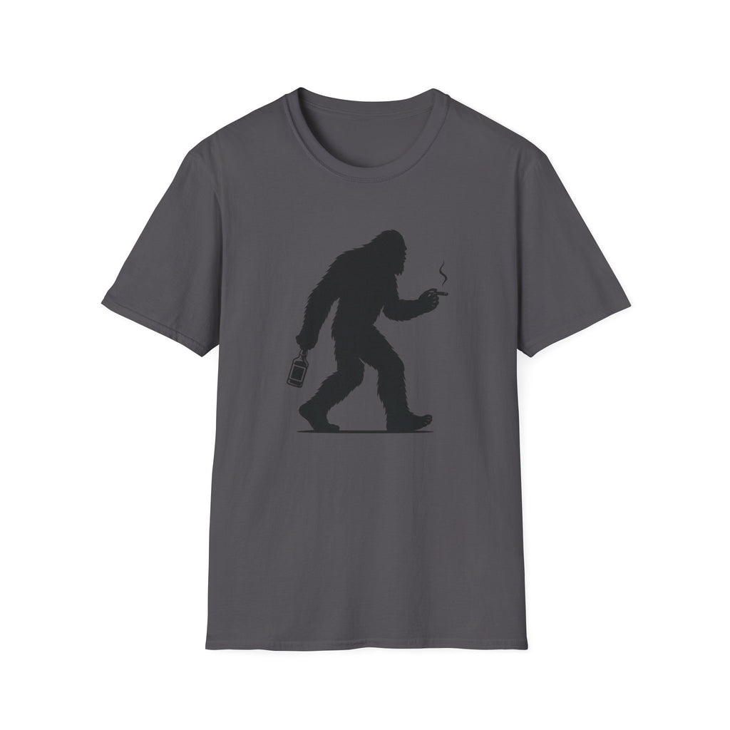 Bigfoot Cigar & Whiskey Silhouette T-Shirt