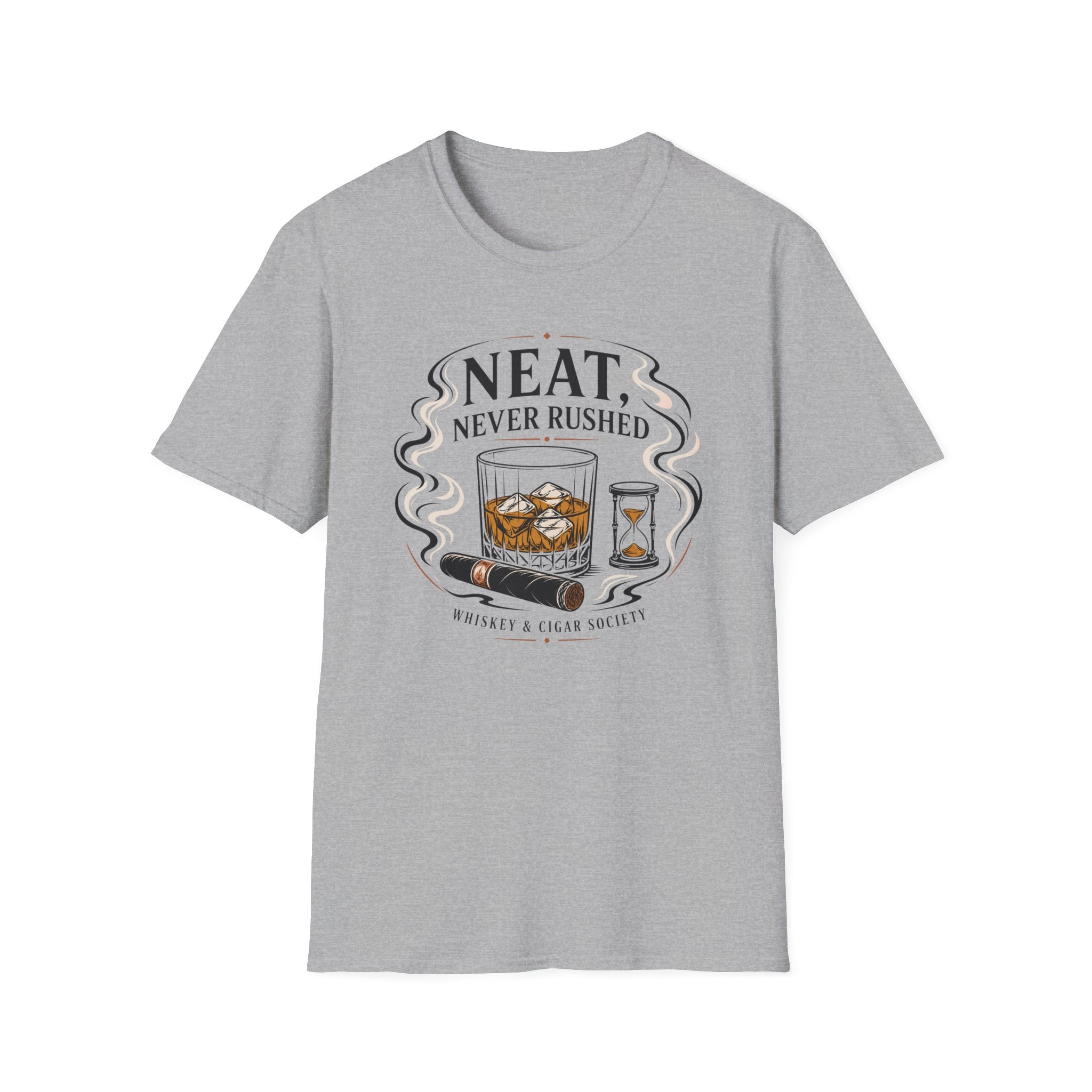 Neat Never Rushed Whiskey T-Shirt