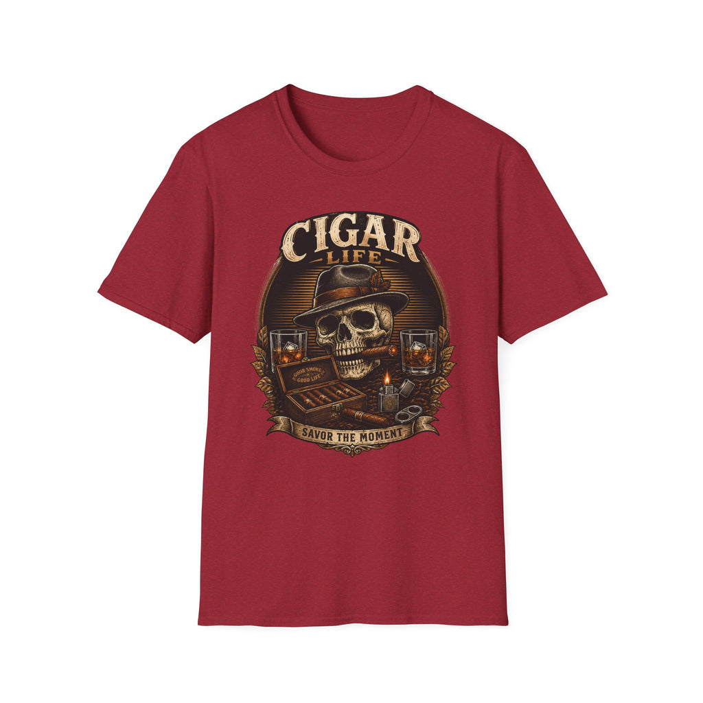 Cigar Life Skull T‑Shirt