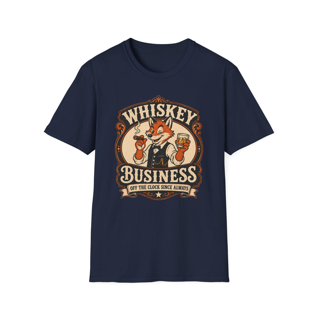 Whiskey Business Retro Fox T-Shirt