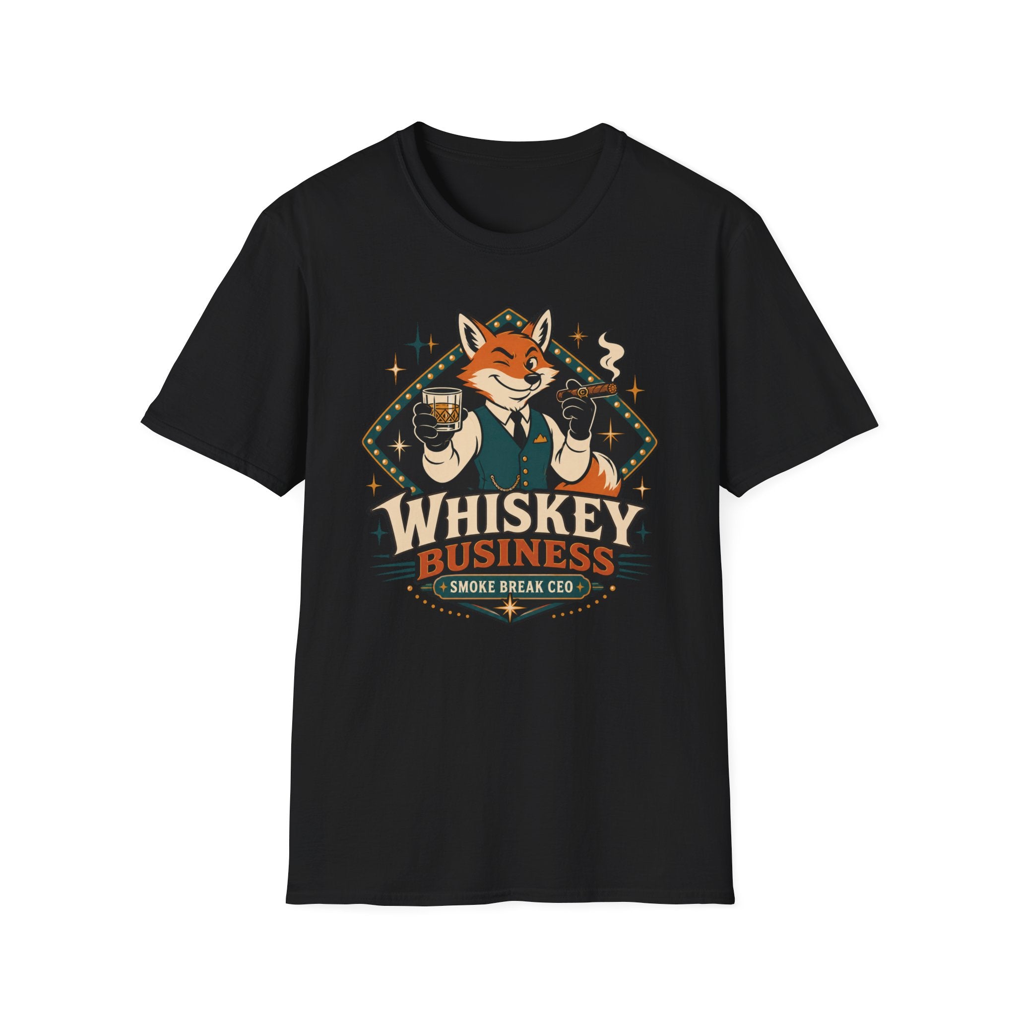 Whiskey Business Fox T‑Shirt