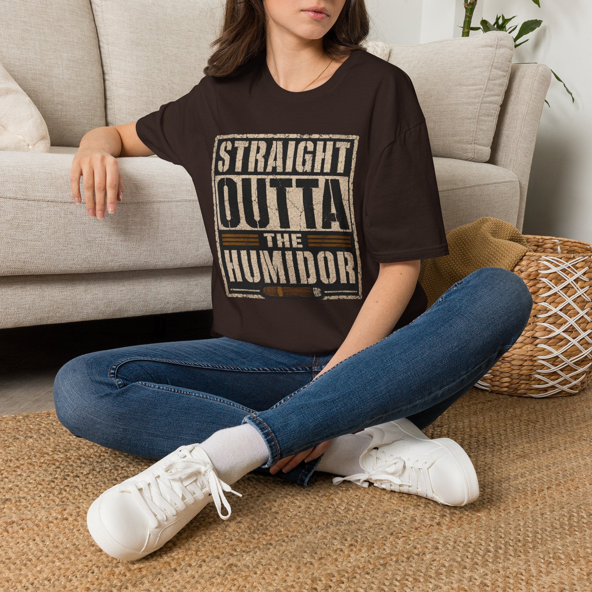 Copy of Straight Outta the Humidor T-Shirt – Vintage Cigar Lounge Tee