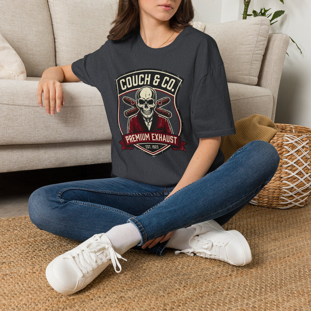 Copy of Couch & Co. Skull Logo T-Shirt — Vintage Biker Motorcycle Graphic Tee