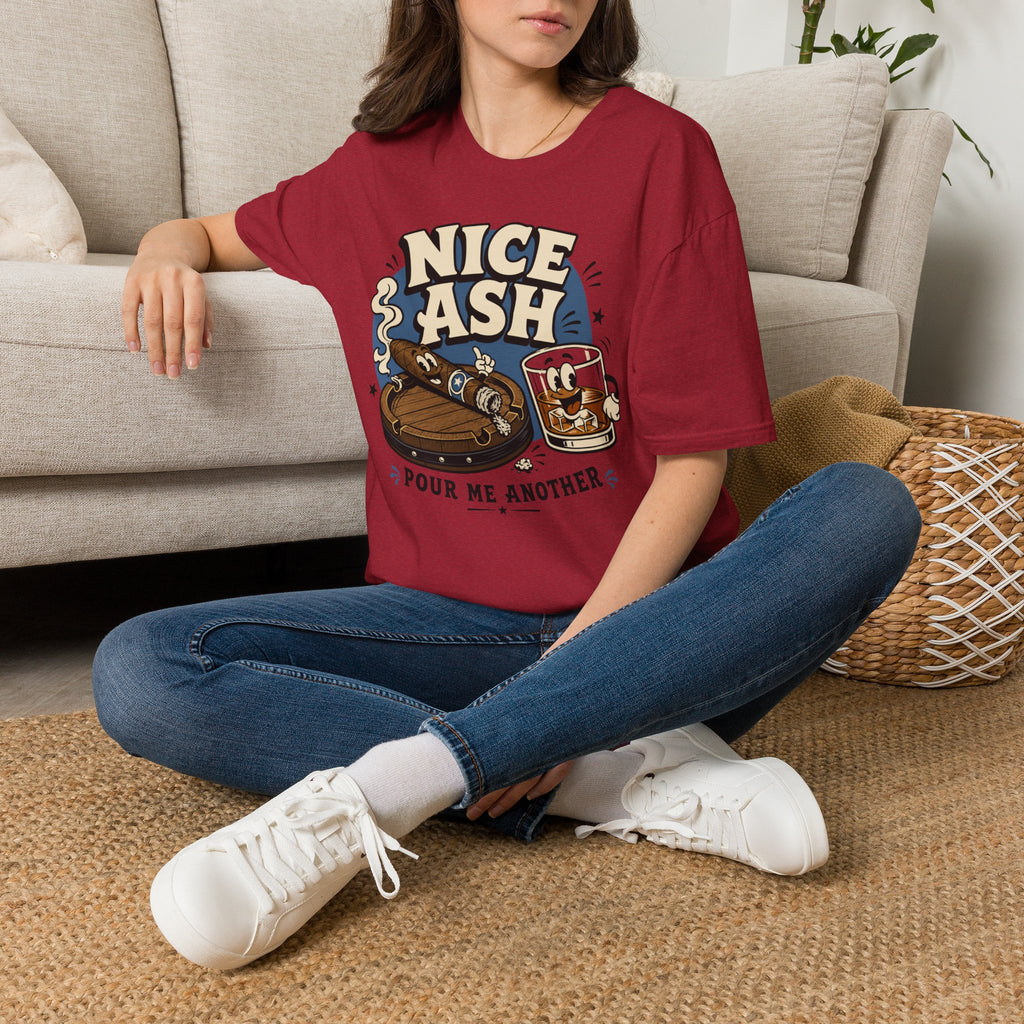 Copy of Nice Ash T-Shirt — Retro Cigars & Whiskey Graphic Tee