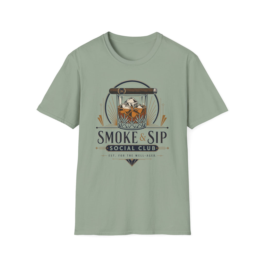 Whiskey & Cigar Smoke & Sip T-Shirt