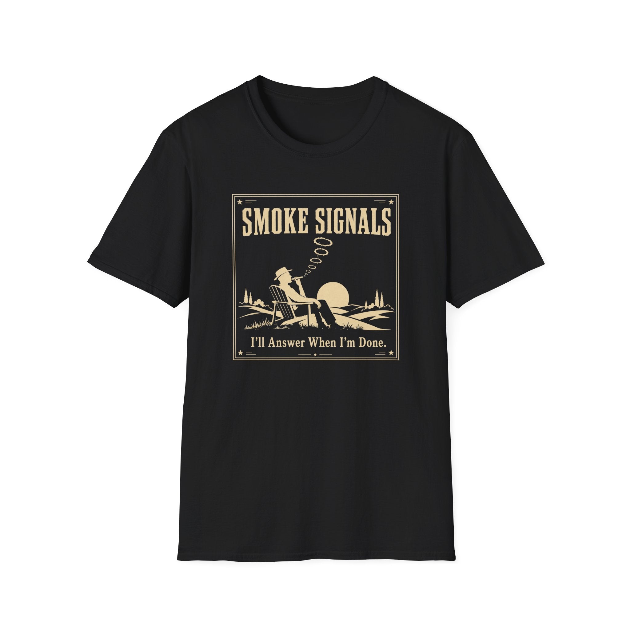 Smoke Signals Vintage Camper Relaxing T-Shirt