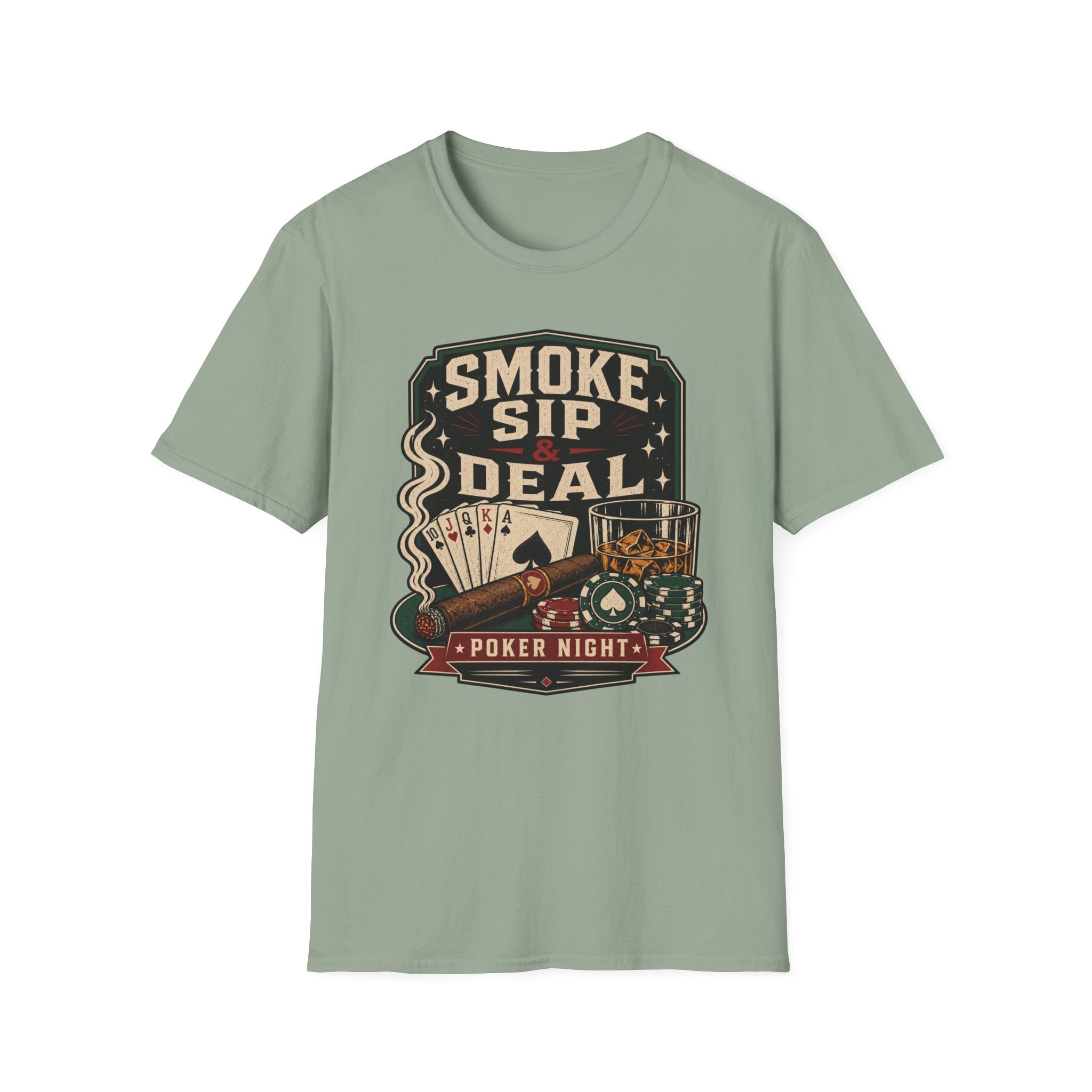 Whiskey & Cigar "Smoke, Sip, Deal" T-Shirt