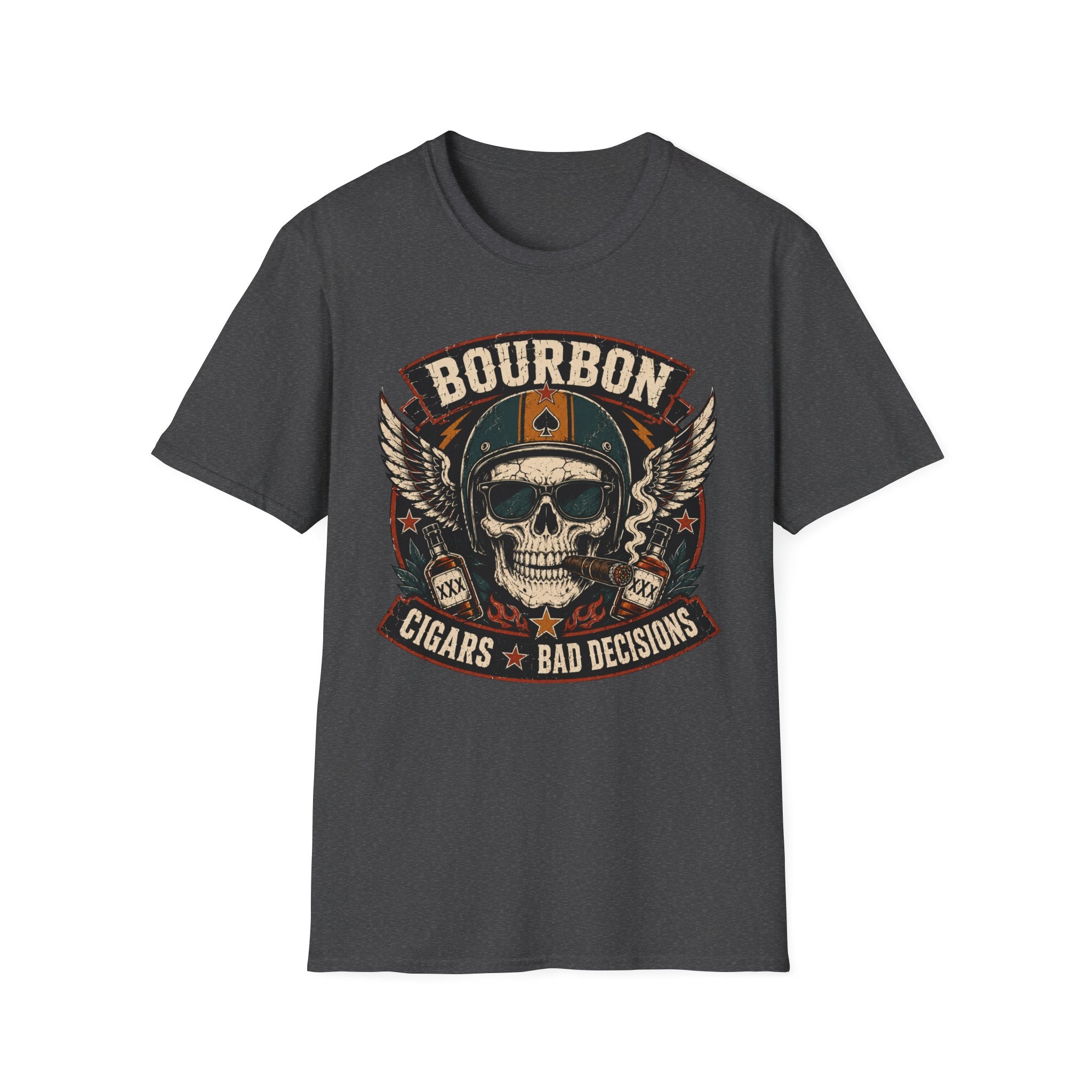 Bourbon Cigars & Bad Decisions Retro T-shirt