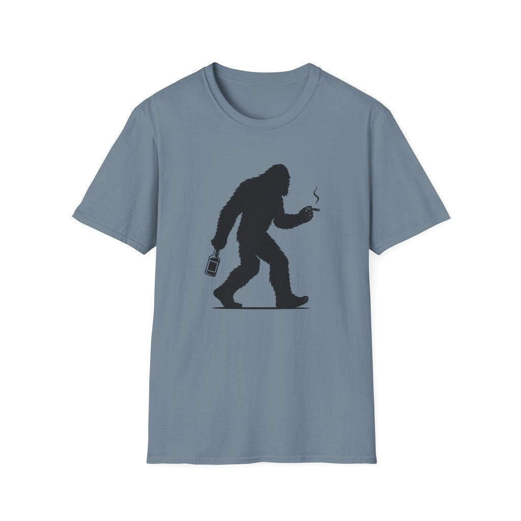 Bigfoot Cigar & Whiskey Silhouette T-Shirt