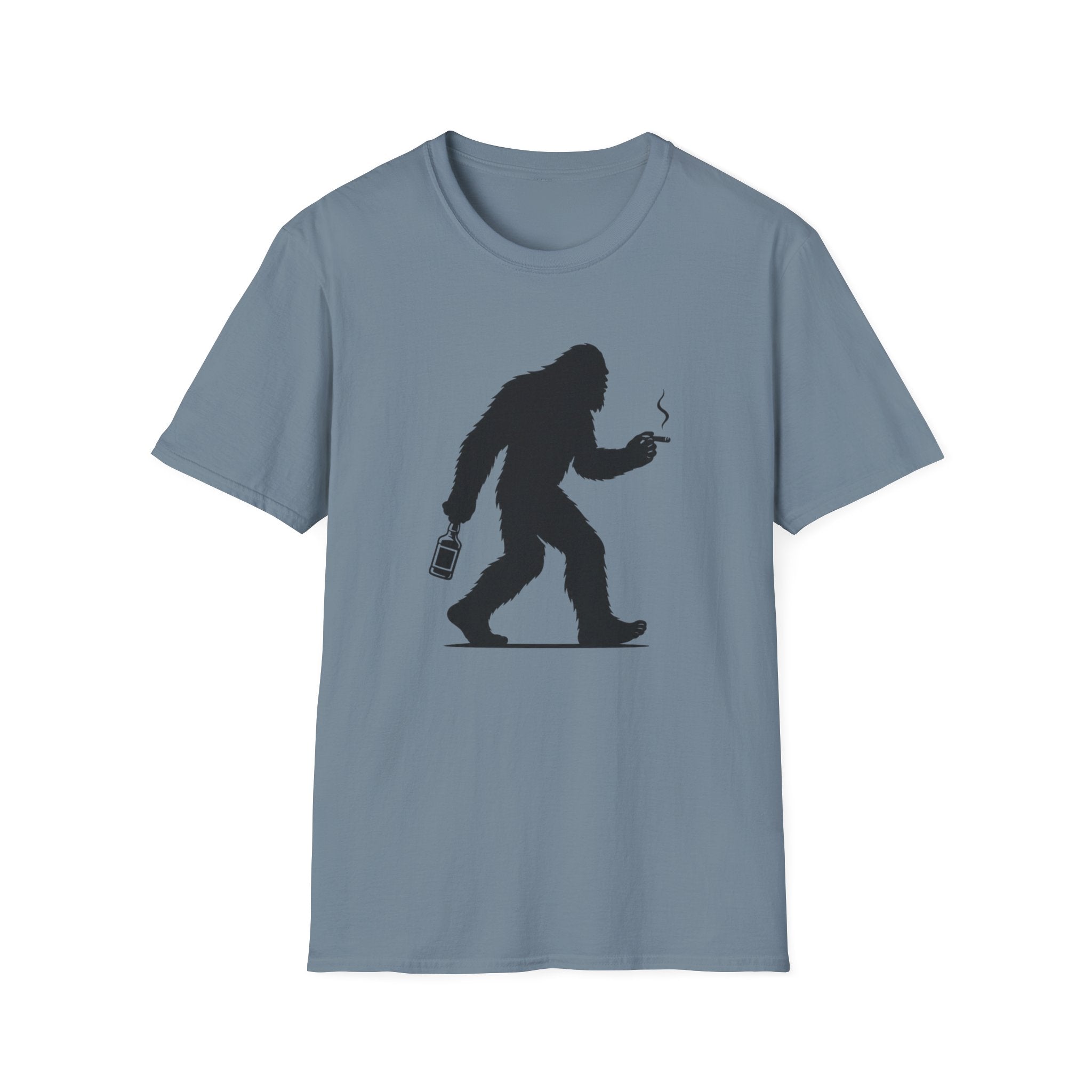 Bigfoot Cigar & Whiskey Silhouette T-Shirt