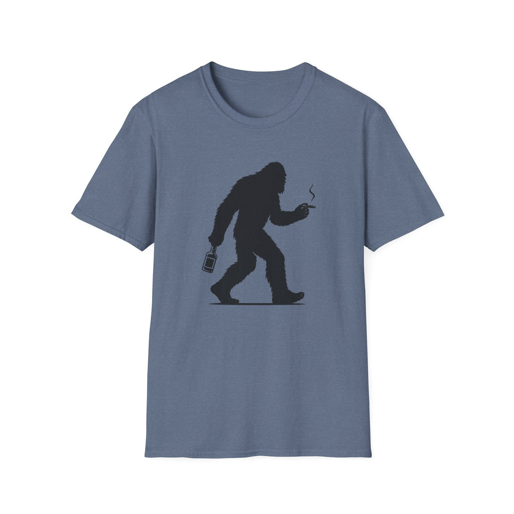 Bigfoot Cigar & Whiskey Silhouette T-Shirt