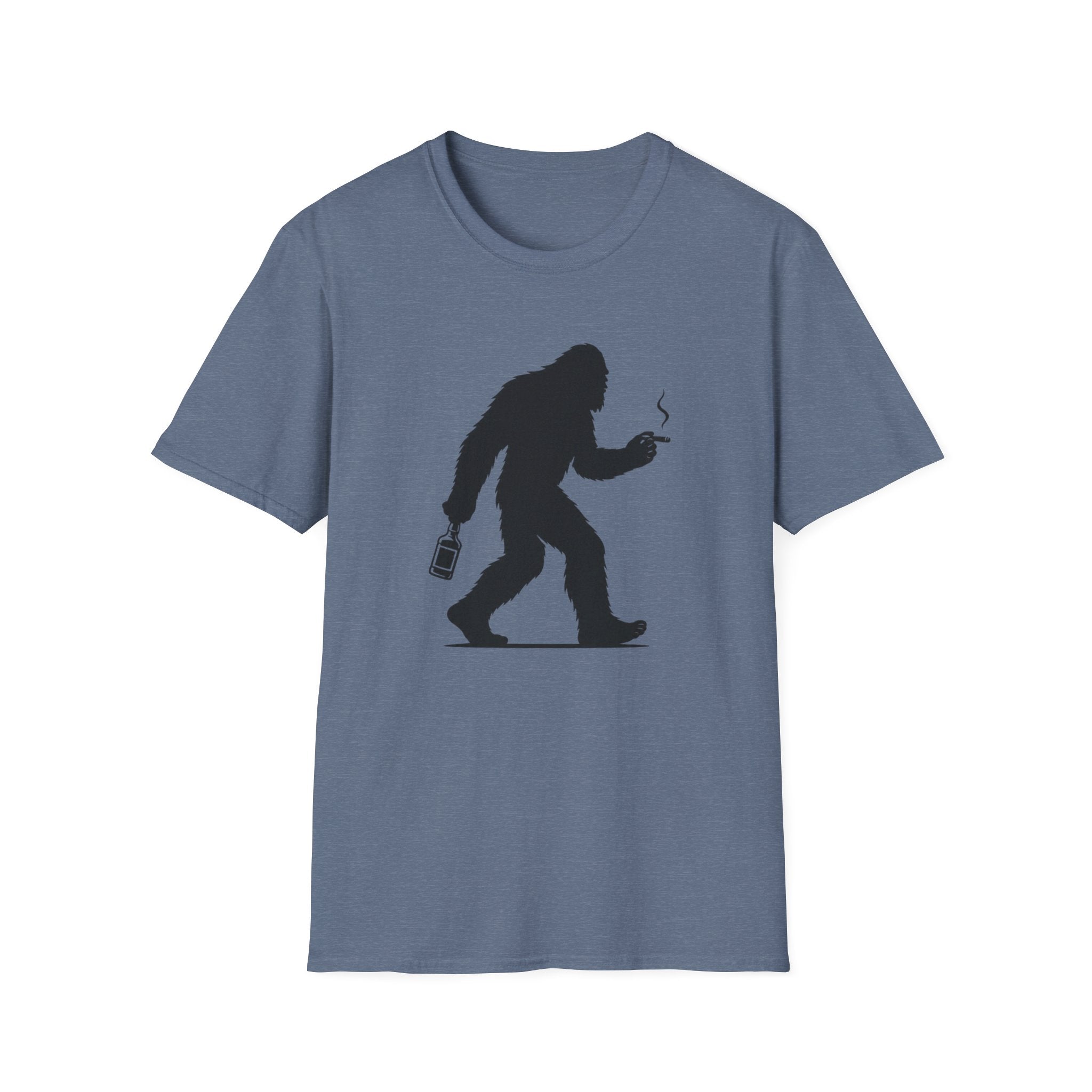 Bigfoot Cigar & Whiskey Silhouette T-Shirt
