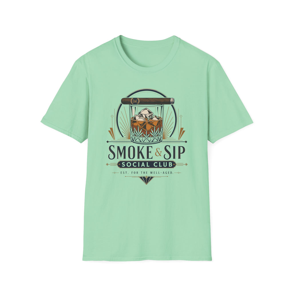 Whiskey & Cigar Smoke & Sip T-Shirt