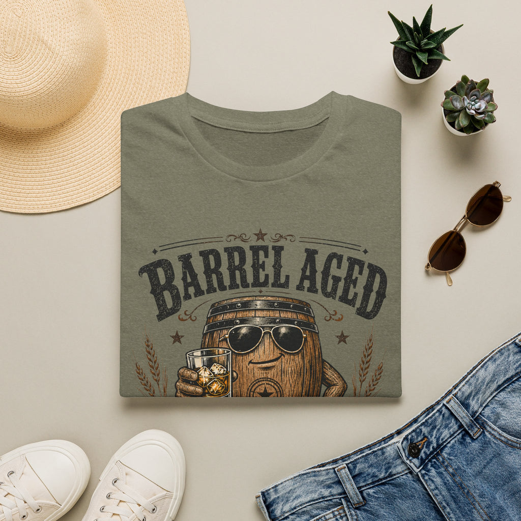 Copy of Barrel Aged T-Shirt — "Barrel Aged: Rarely Sober, Always Allocated" Vintage Whiskey Tee