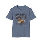 Emotional Support Whiskey Bottle & Glass T-Shirt