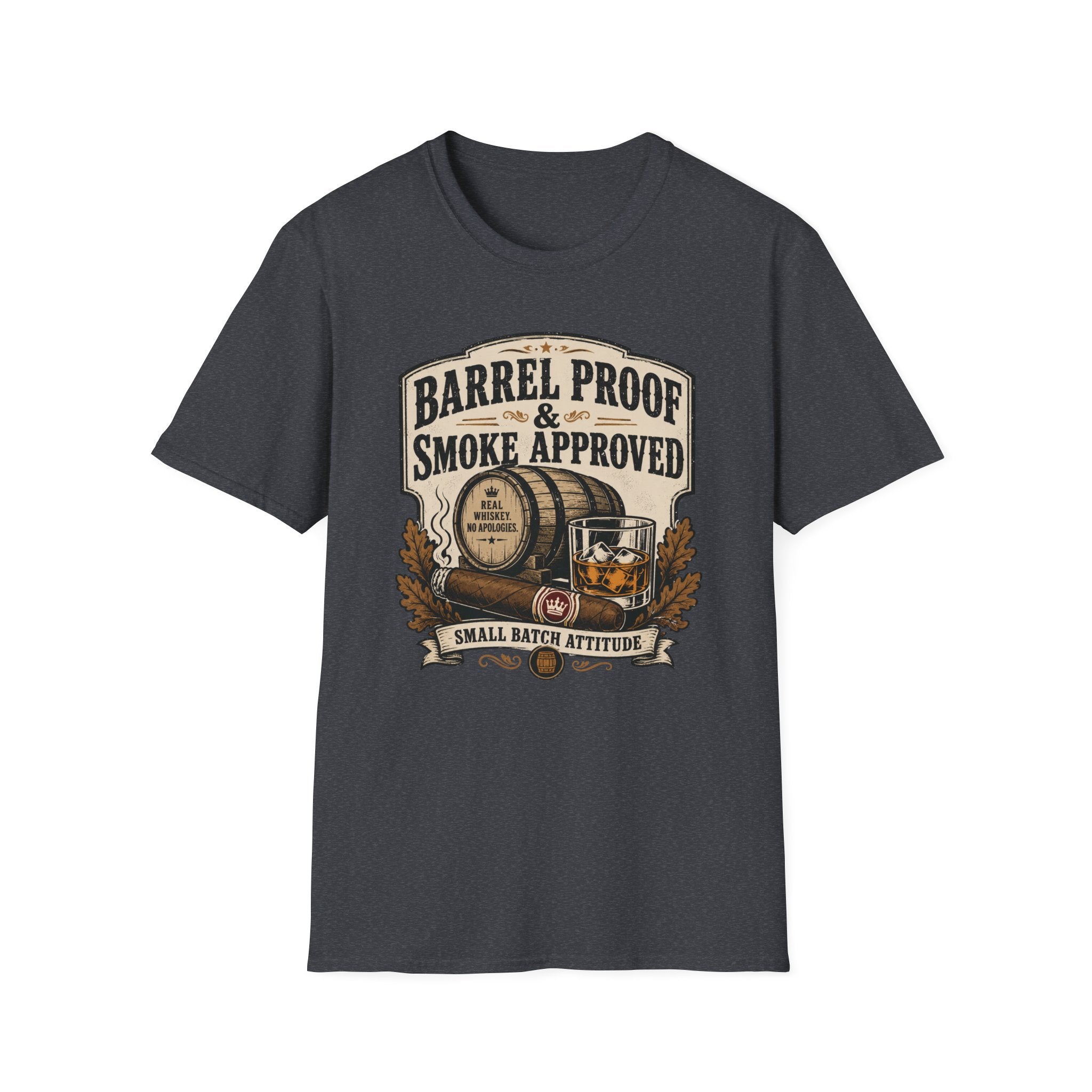 Copy of Barrel Proof & Smoke Approved T-Shirt — Whiskey Barrel Distillery Tee