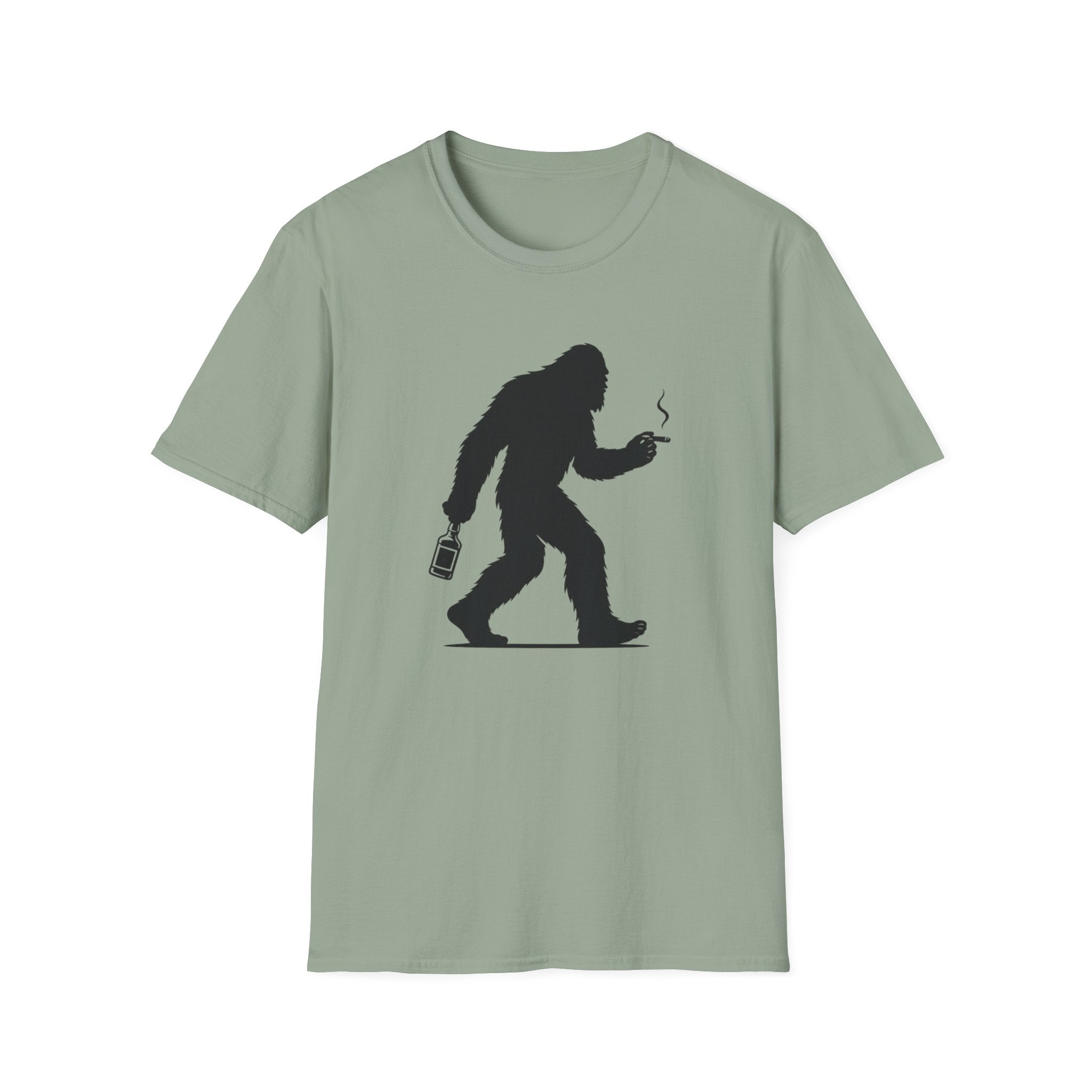 Bigfoot Cigar & Whiskey Silhouette T-Shirt