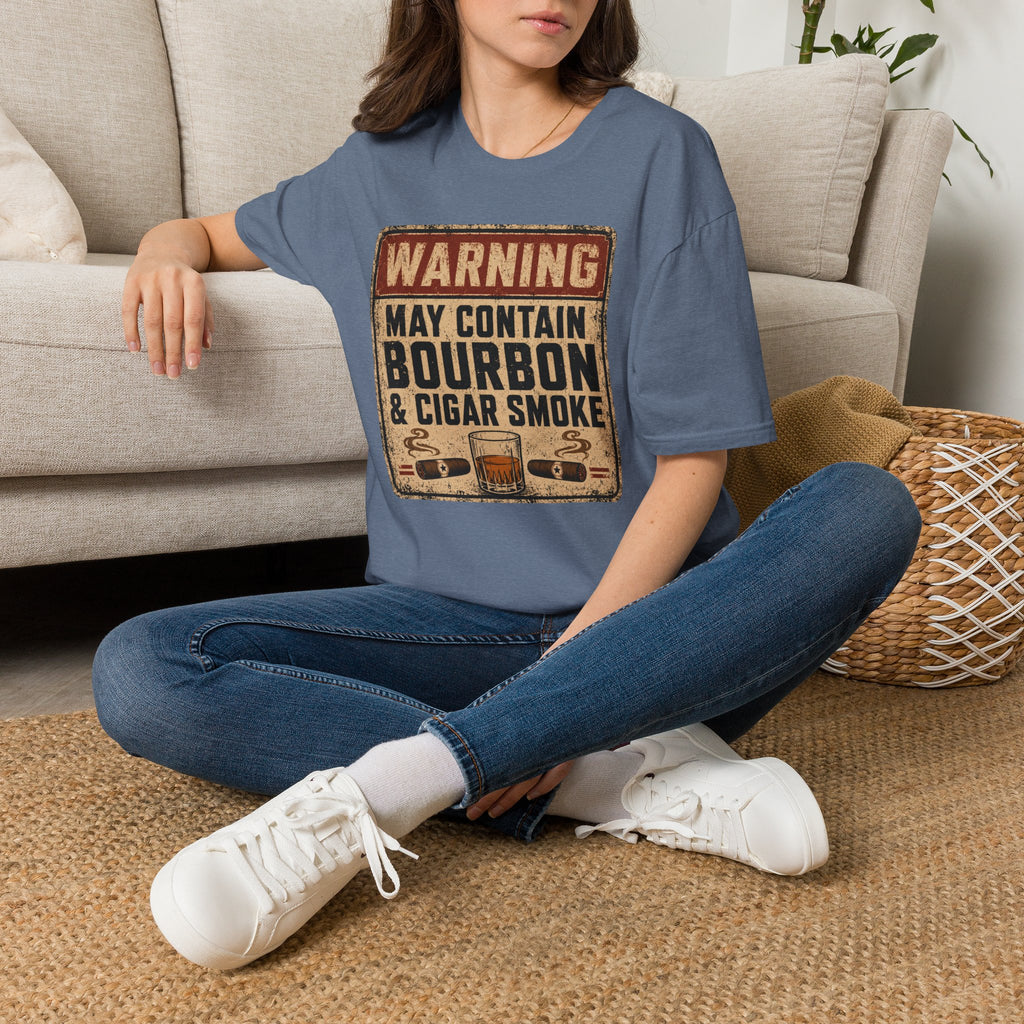 Copy of Warning: May Contain Bourbon & Cigar Smoke T-Shirt