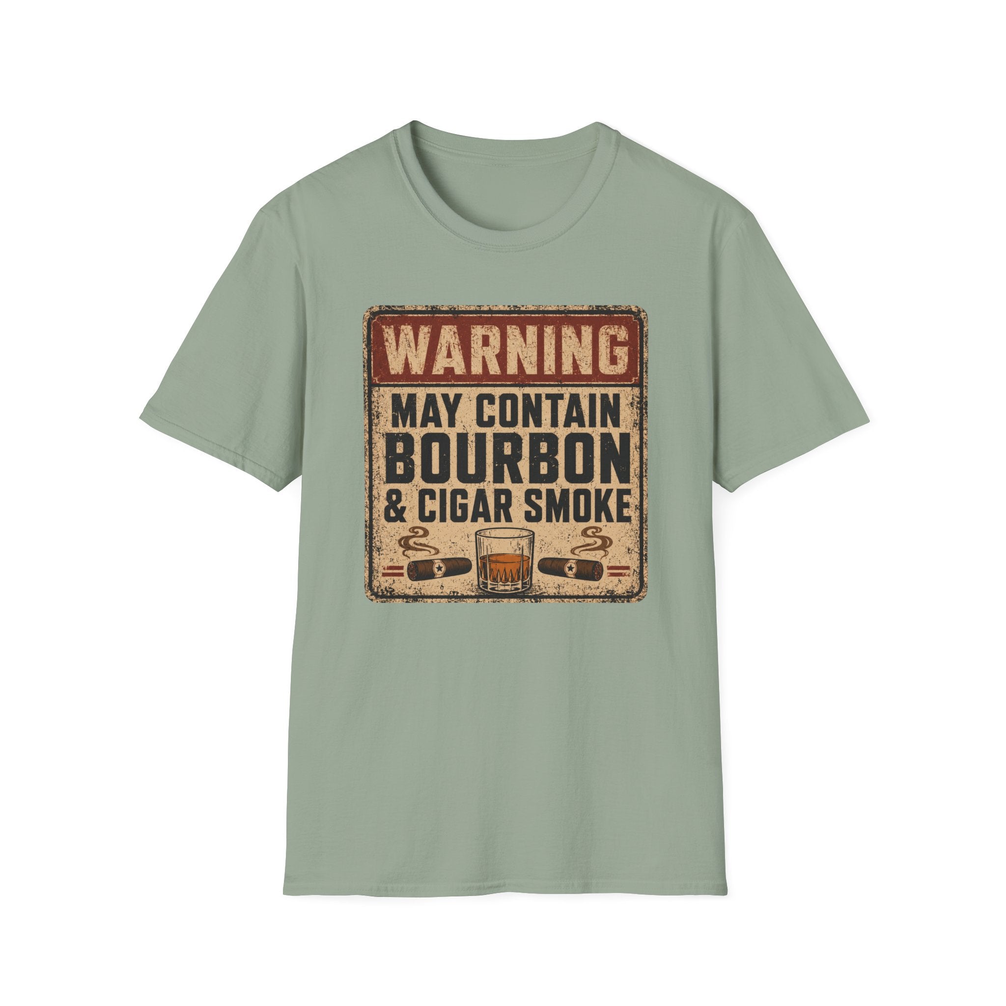 Warning: May Contain Bourbon & Cigar Smoke T-Shirt