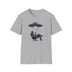 UFO Abduction Tee — Vintage Alien Beam Graphic T-Shirt