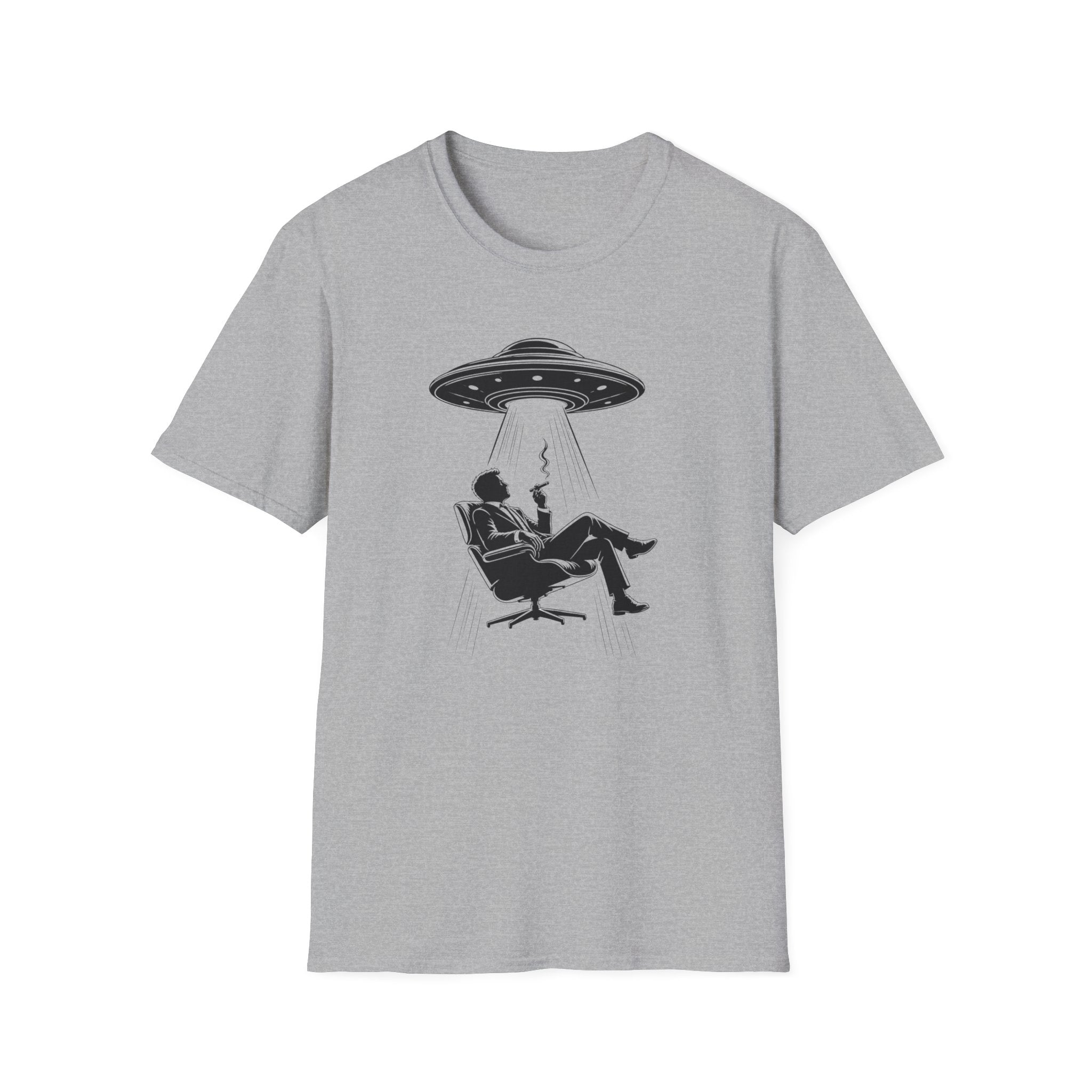 UFO Abduction Tee — Vintage Alien Beam Graphic T-Shirt