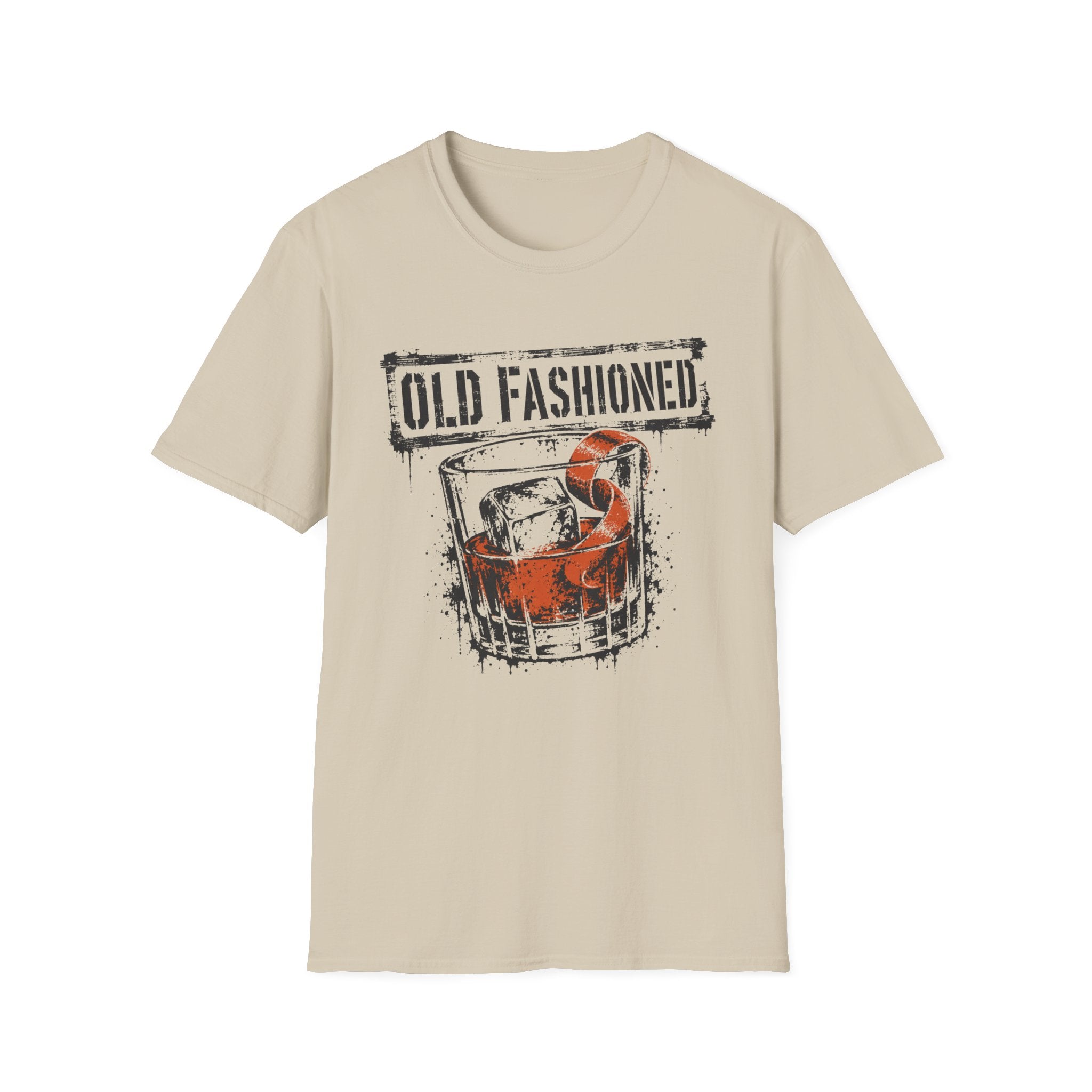 Old Fashioned Cocktail Stamp T-Shirt