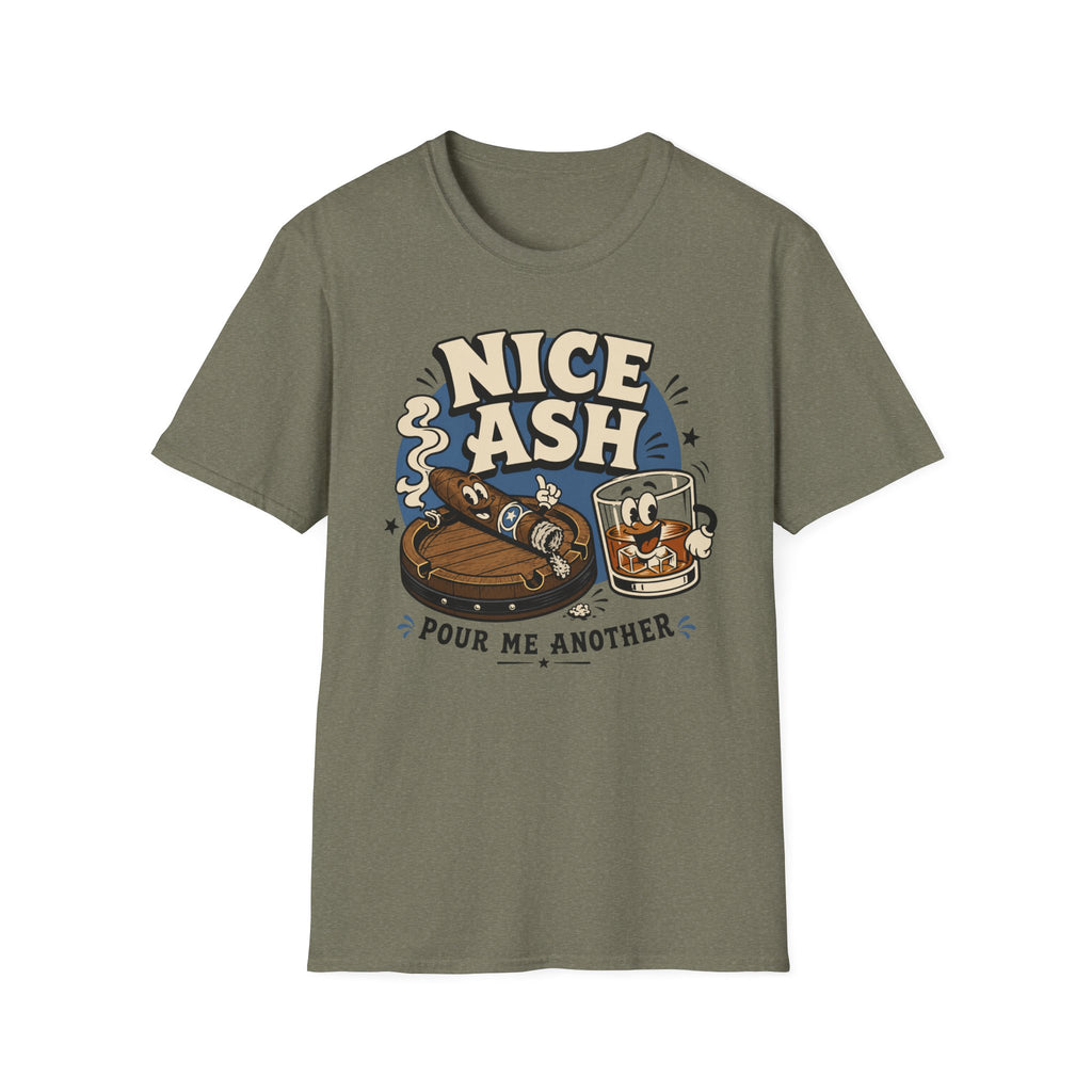Copy of Nice Ash T-Shirt — Retro Cigars & Whiskey Graphic Tee