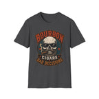 Copy of Bourbon Cigars Bad Decisions T-Shirt — Skull Vintage Bourbon Graphic Tee