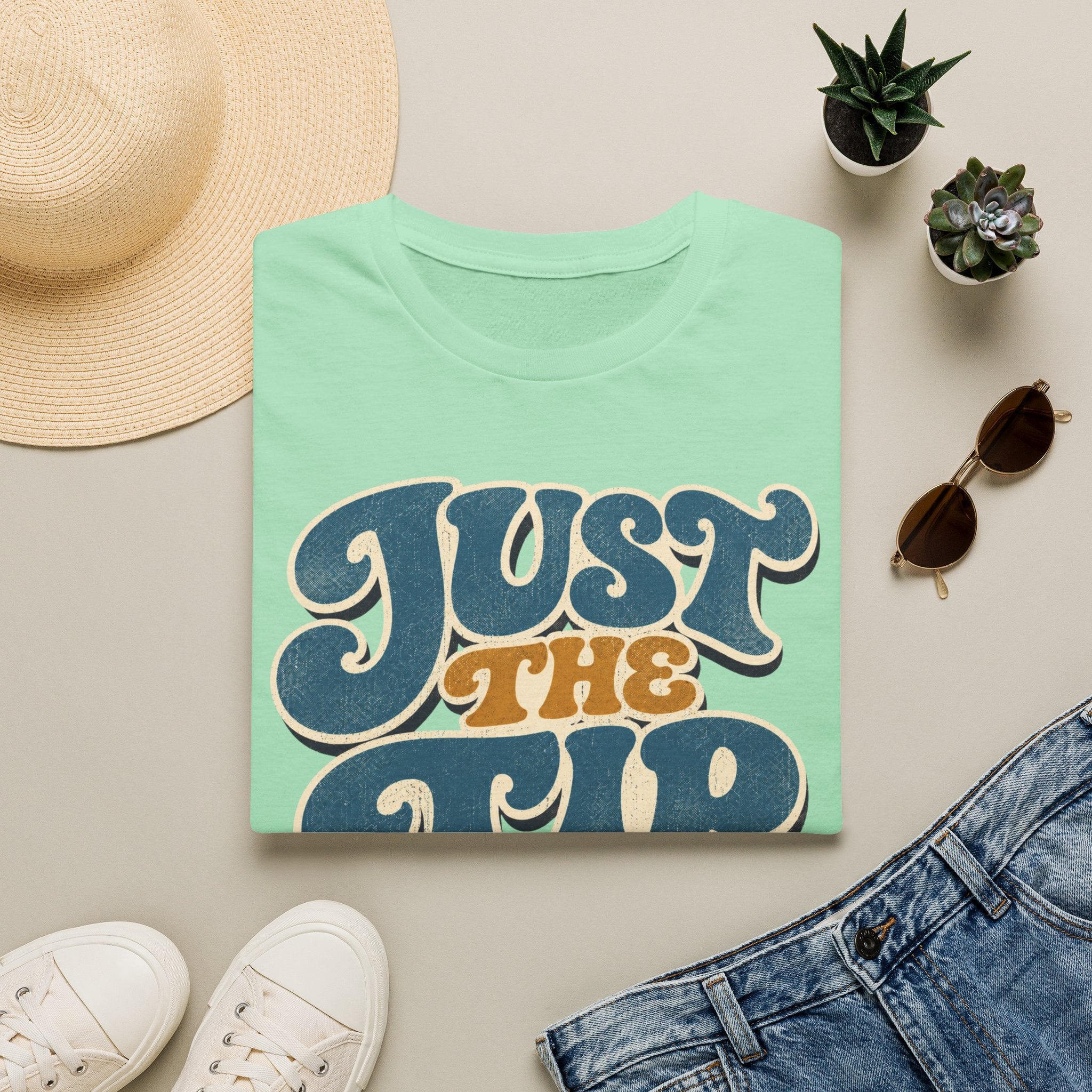 Copy of Just The Tip T-Shirt — Retro 70s Style Funny Graphic Tee