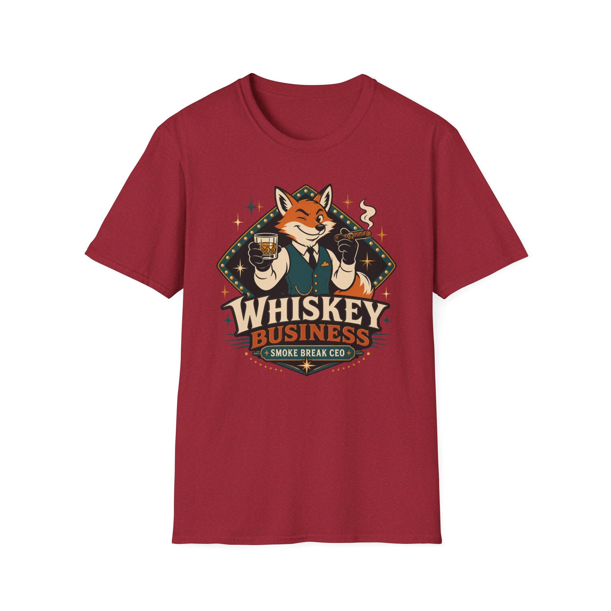 Whiskey Business Fox T‑Shirt