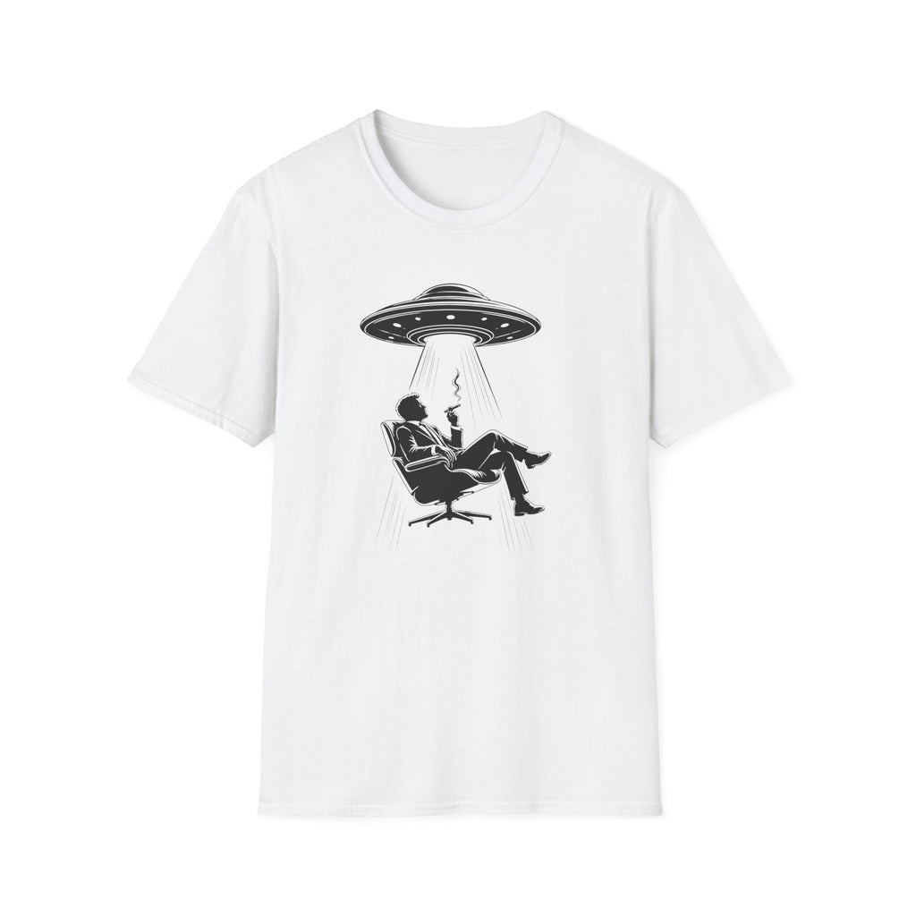 UFO Abduction Tee — Vintage Alien Beam Graphic T-Shirt