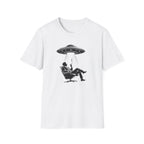 UFO Abduction Tee — Vintage Alien Beam Graphic T-Shirt