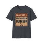 Copy of Warning May Contain Bourbon T-Shirt — Vintage Whiskey Sign Tee