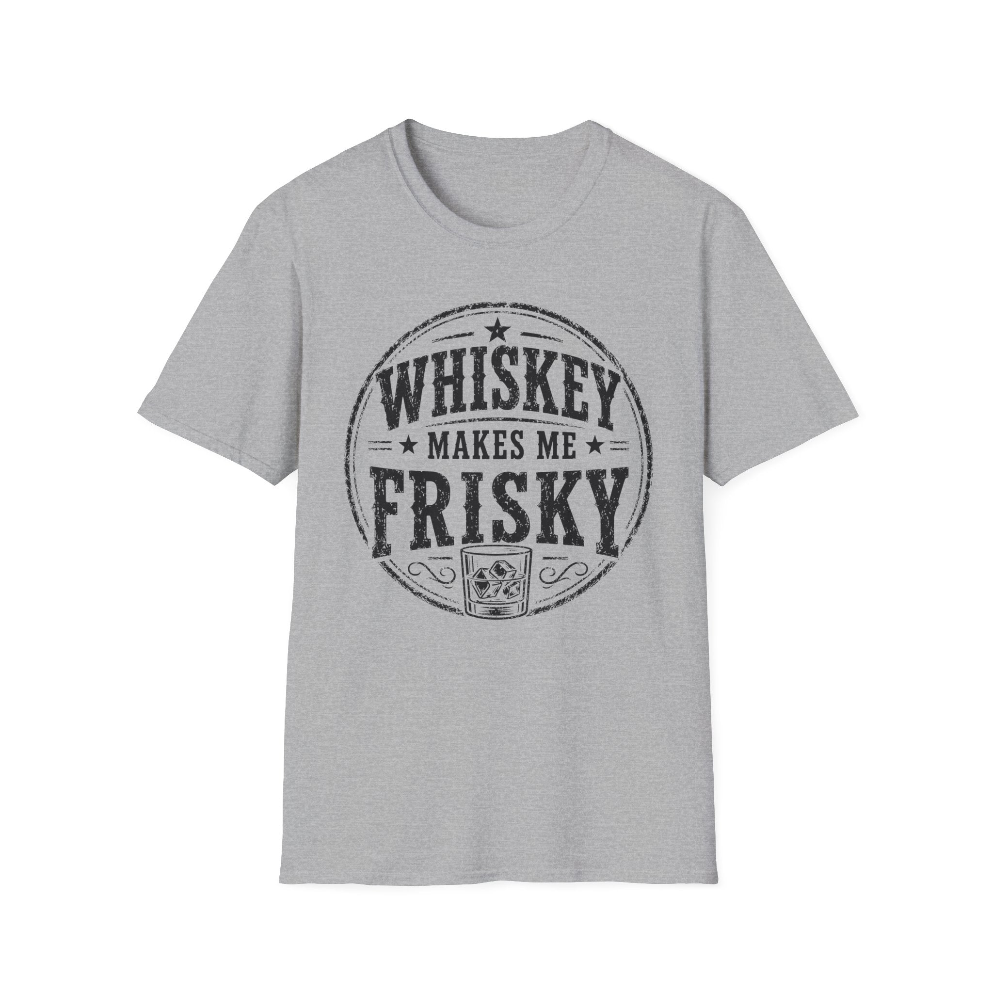 Copy of Whiskey Makes Me Friskey T-Shirt — Vintage Bar Drinking Graphic Tee