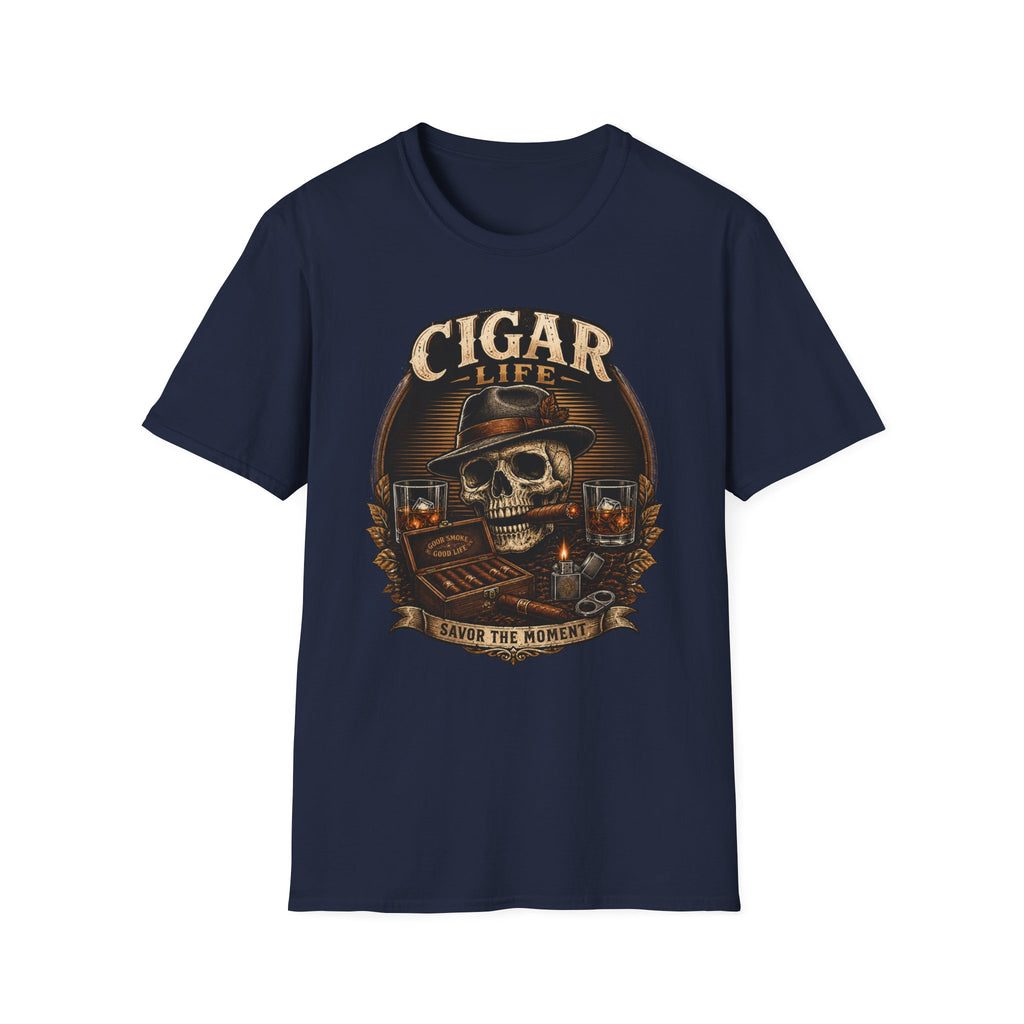Cigar Life Skull T‑Shirt
