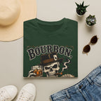 Copy of Bourbon, Cigars & Bad Advice T-Shirt — Skull Whiskey Bar Graphic Tee