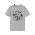 Emotional Support Whiskey Bottle & Glass T-Shirt