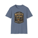 "I Like Whiskey and Cigars and Maybe 3 People" Whiskey and Cigars T-Shirt