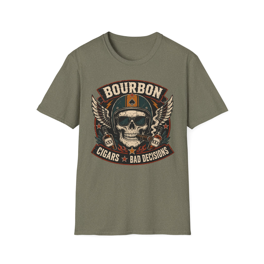 Bourbon Cigars & Bad Decisions Retro T-shirt