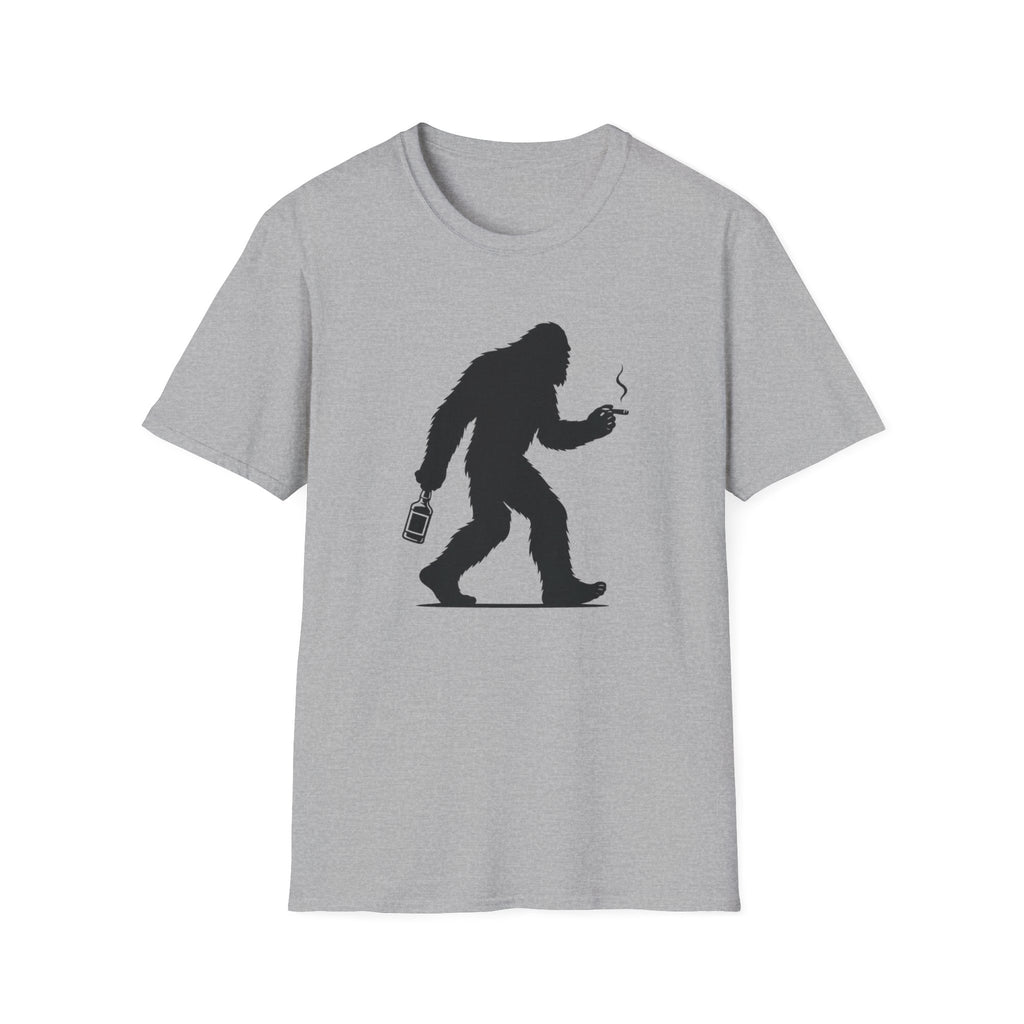 Bigfoot Cigar & Whiskey Silhouette T-Shirt