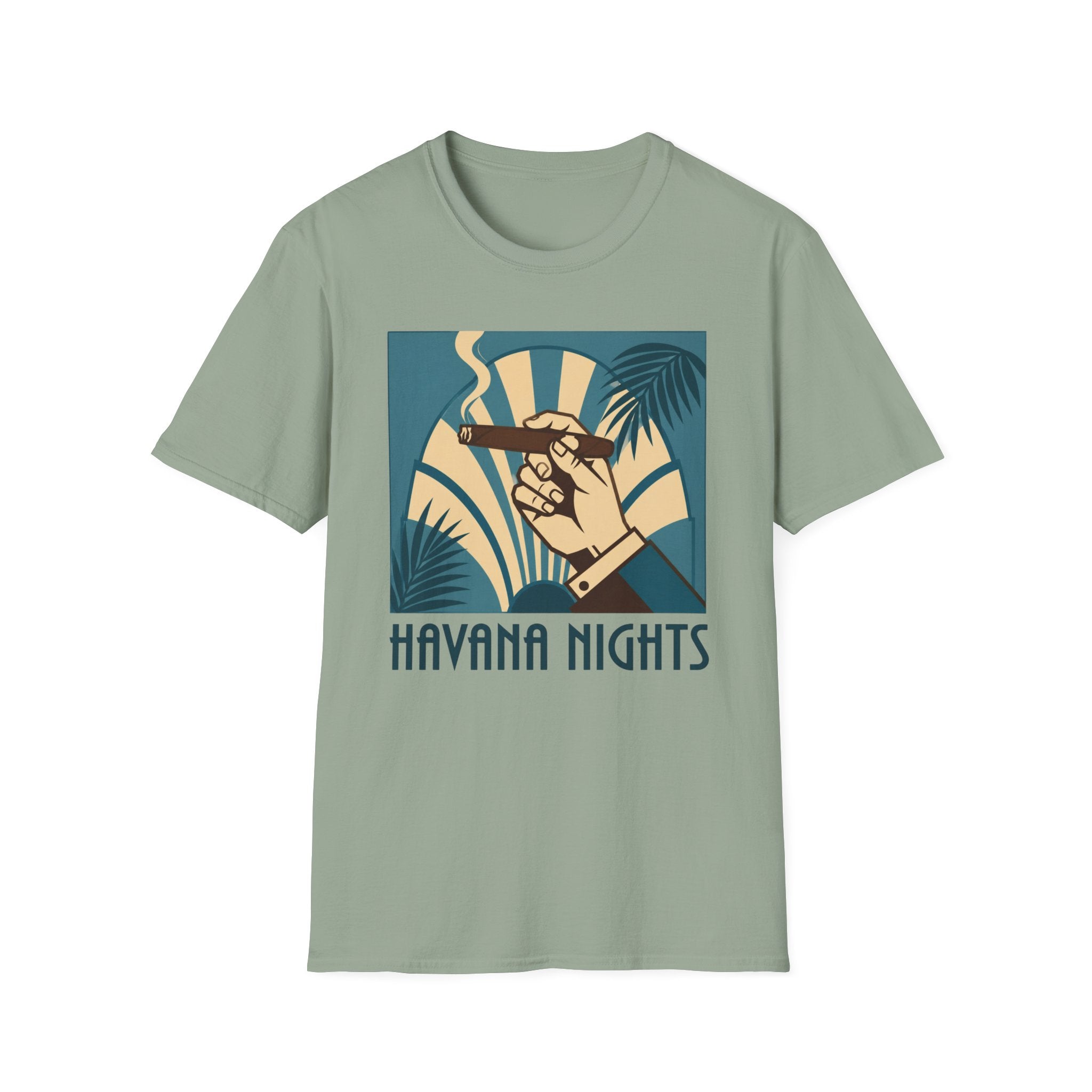 Copy of Havana Nights T-Shirt — Retro Tropical Cigar Palm Tee