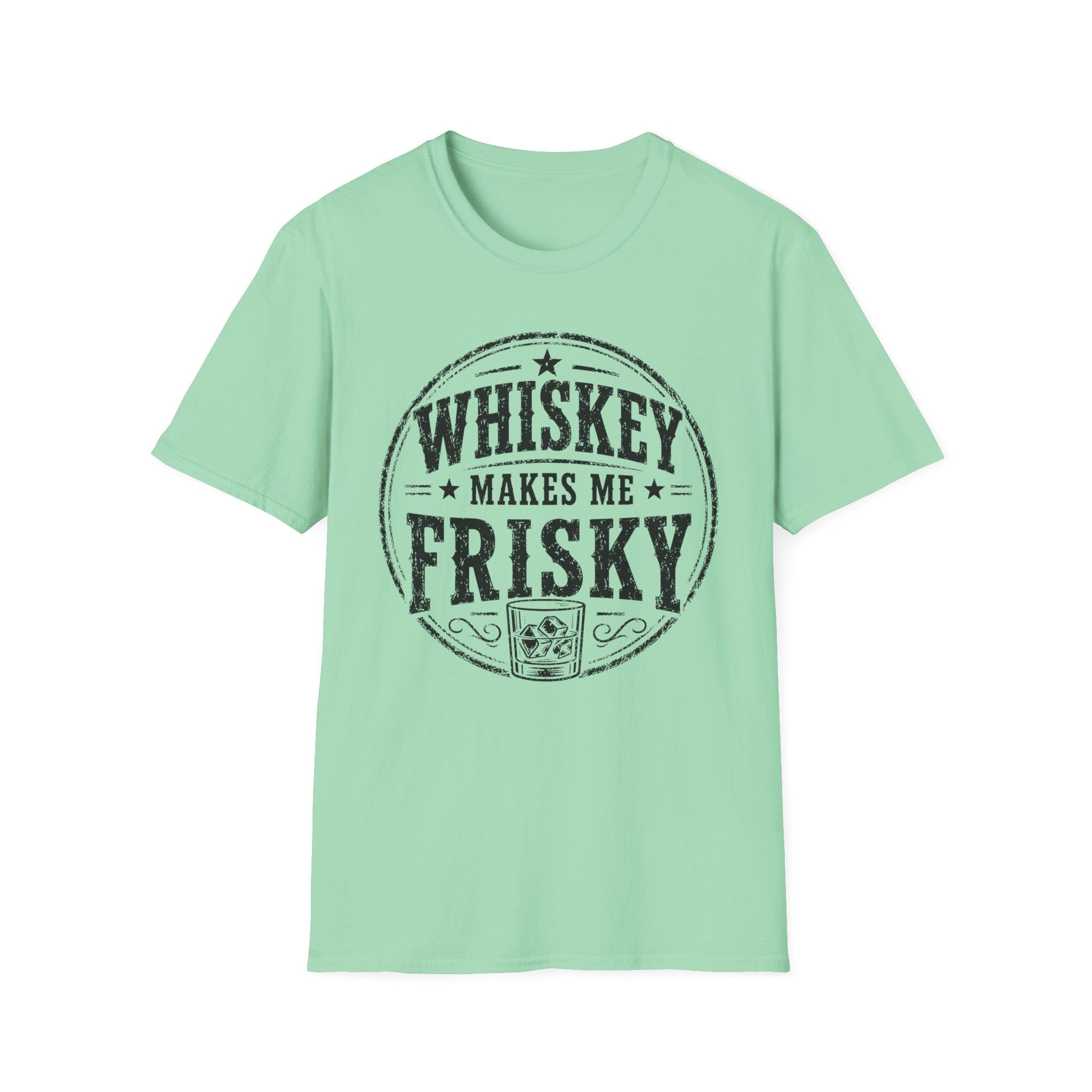 Copy of Whiskey Makes Me Friskey T-Shirt — Vintage Bar Drinking Graphic Tee