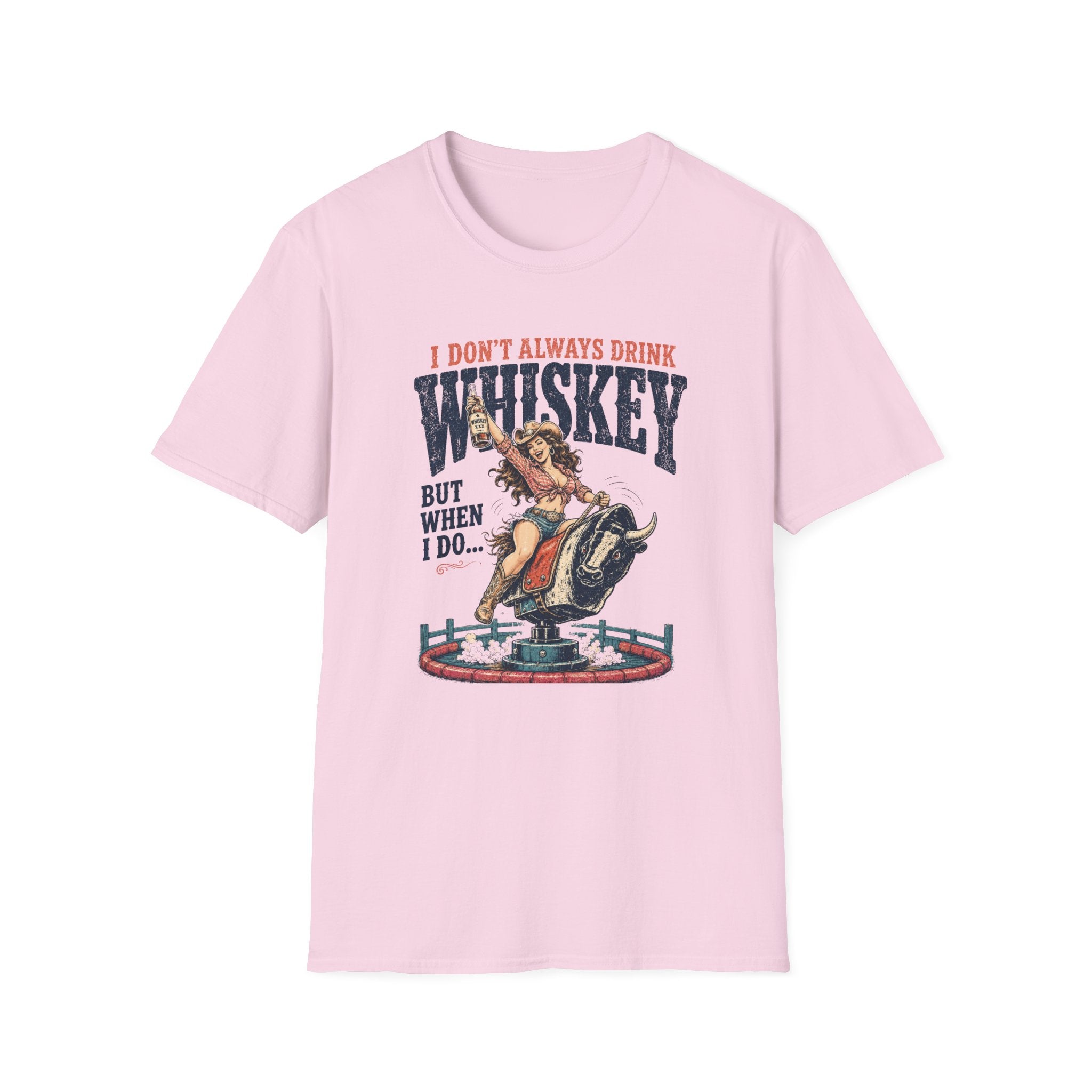 Whiskey Rodeo T‑Shirt — “I Don’t Always Drink Whiskey But When I Do…” Graphic Tee